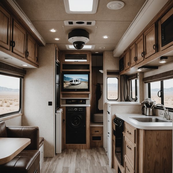 Comment installer un système de caméra de surveillance intérieure dans un camping-car?